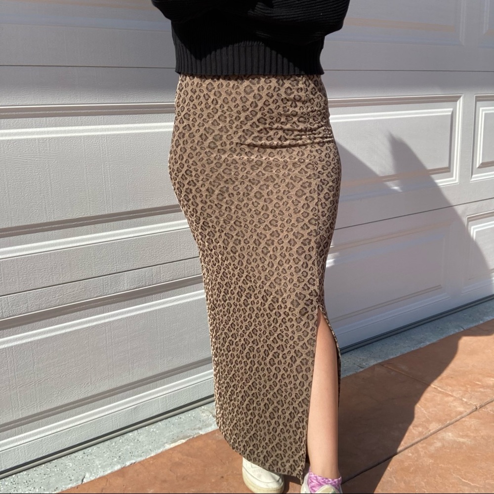 *Closet clear out LAST CHANCE* Cheetah print maxi skirt/dress